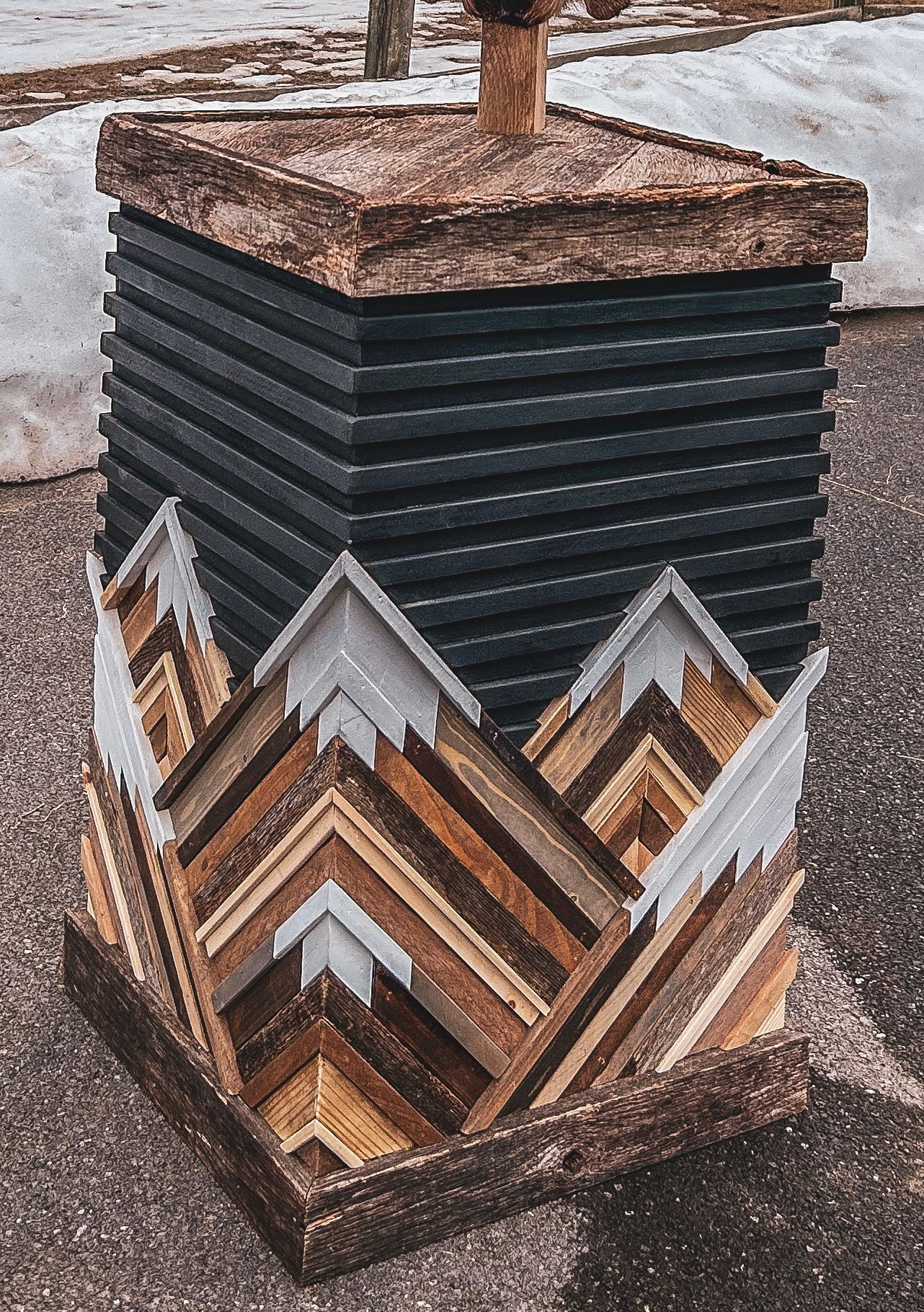 Mountain Mosaic Pedestal