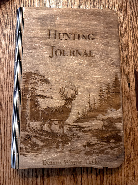 Wooden Hunting Journal